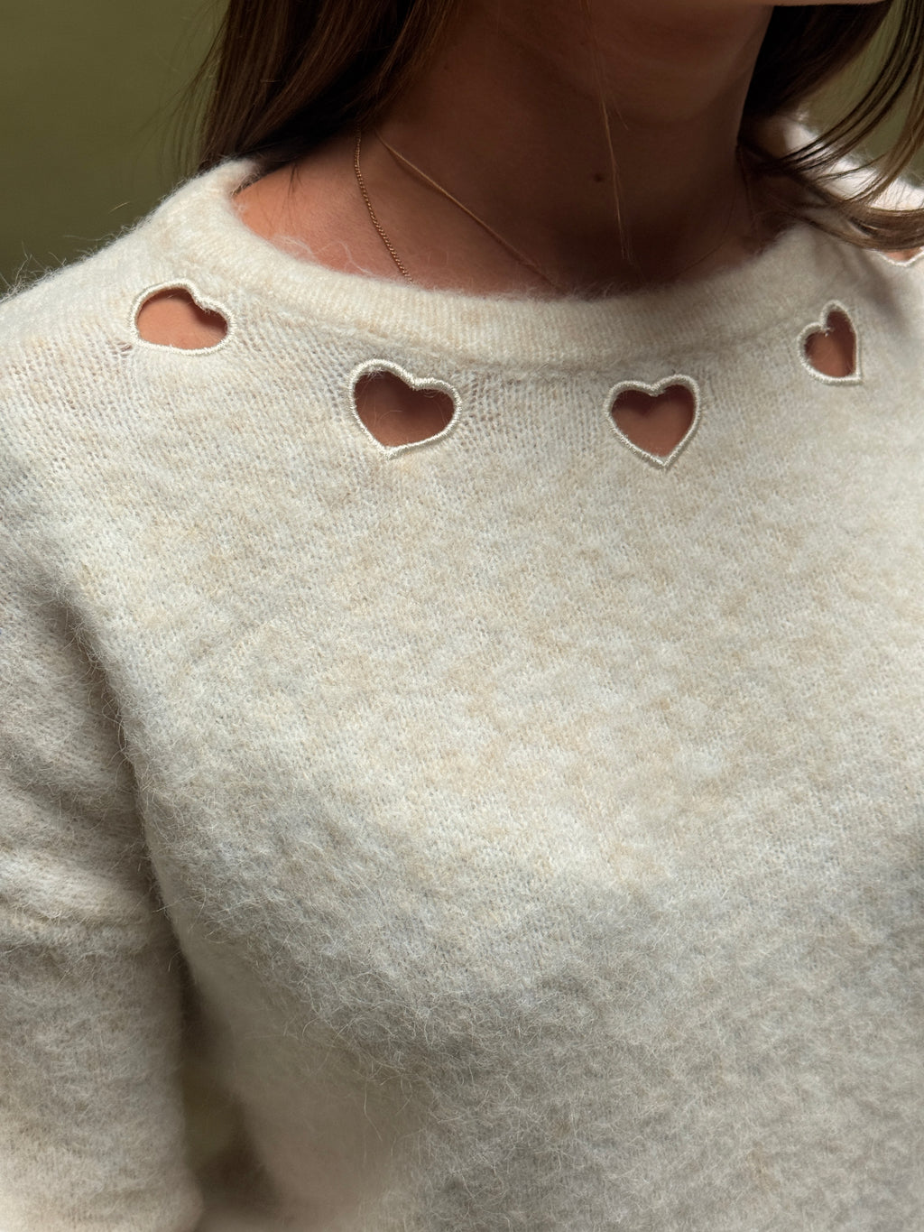 Pull Love écru