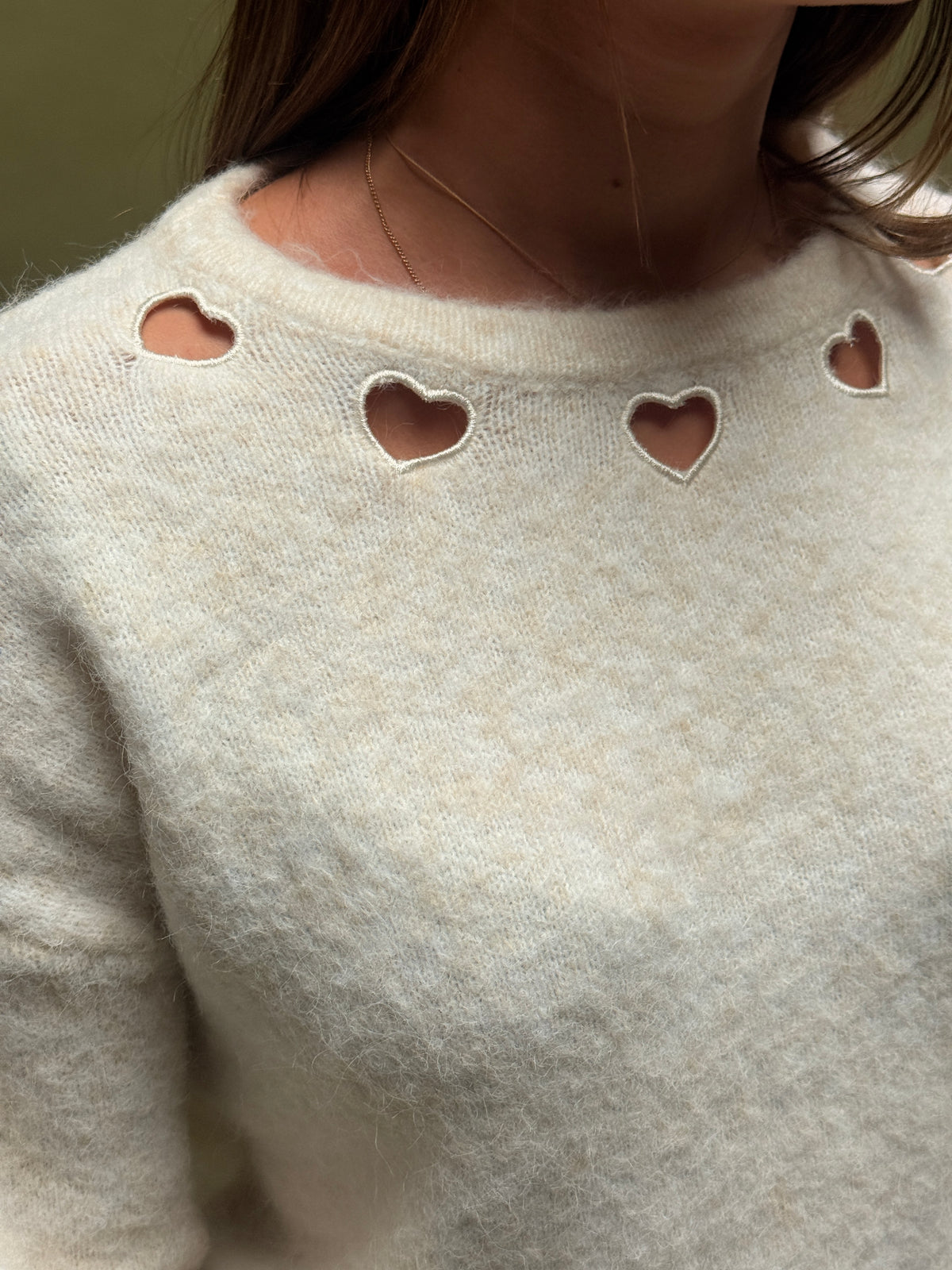 Pull Love écru