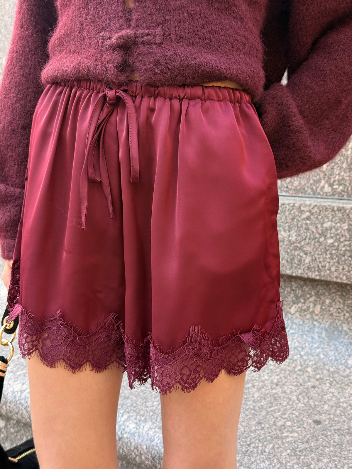Short Samia bordeaux