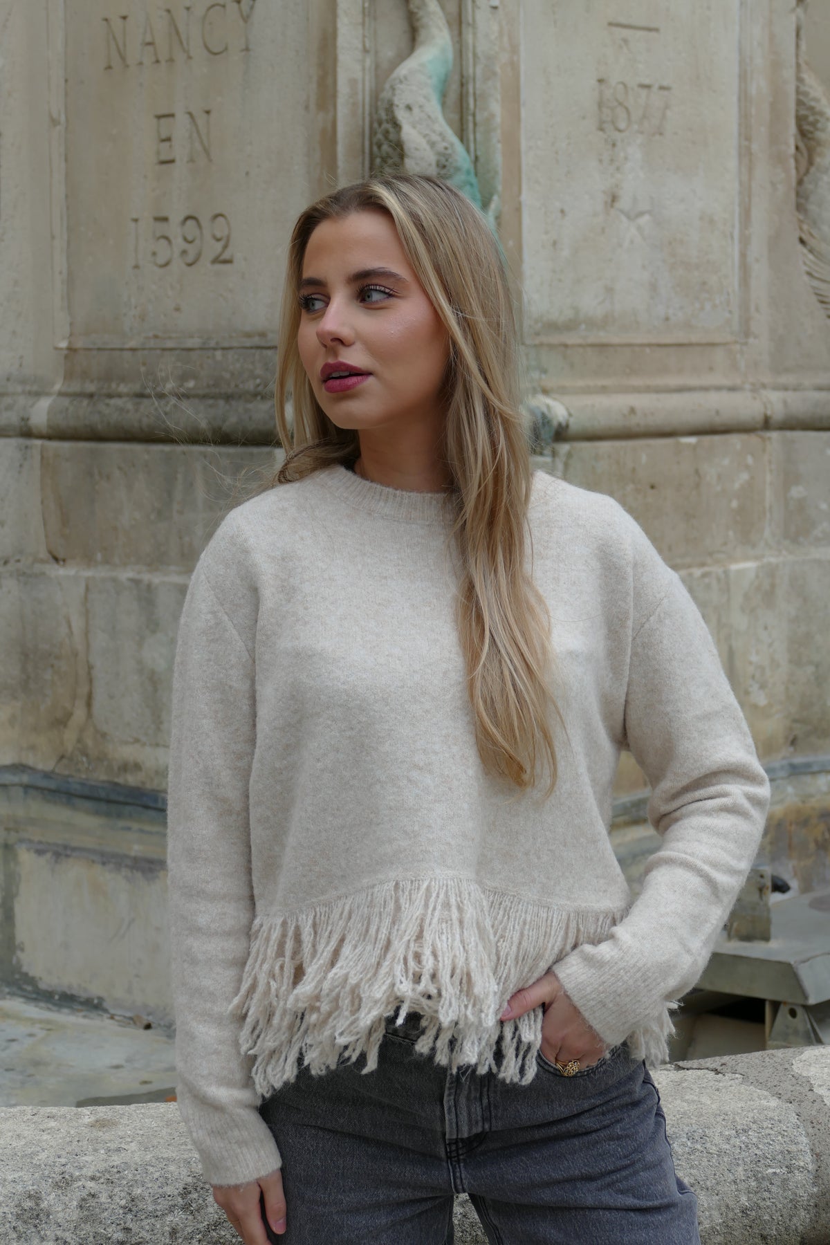 Pull Elisa écru
