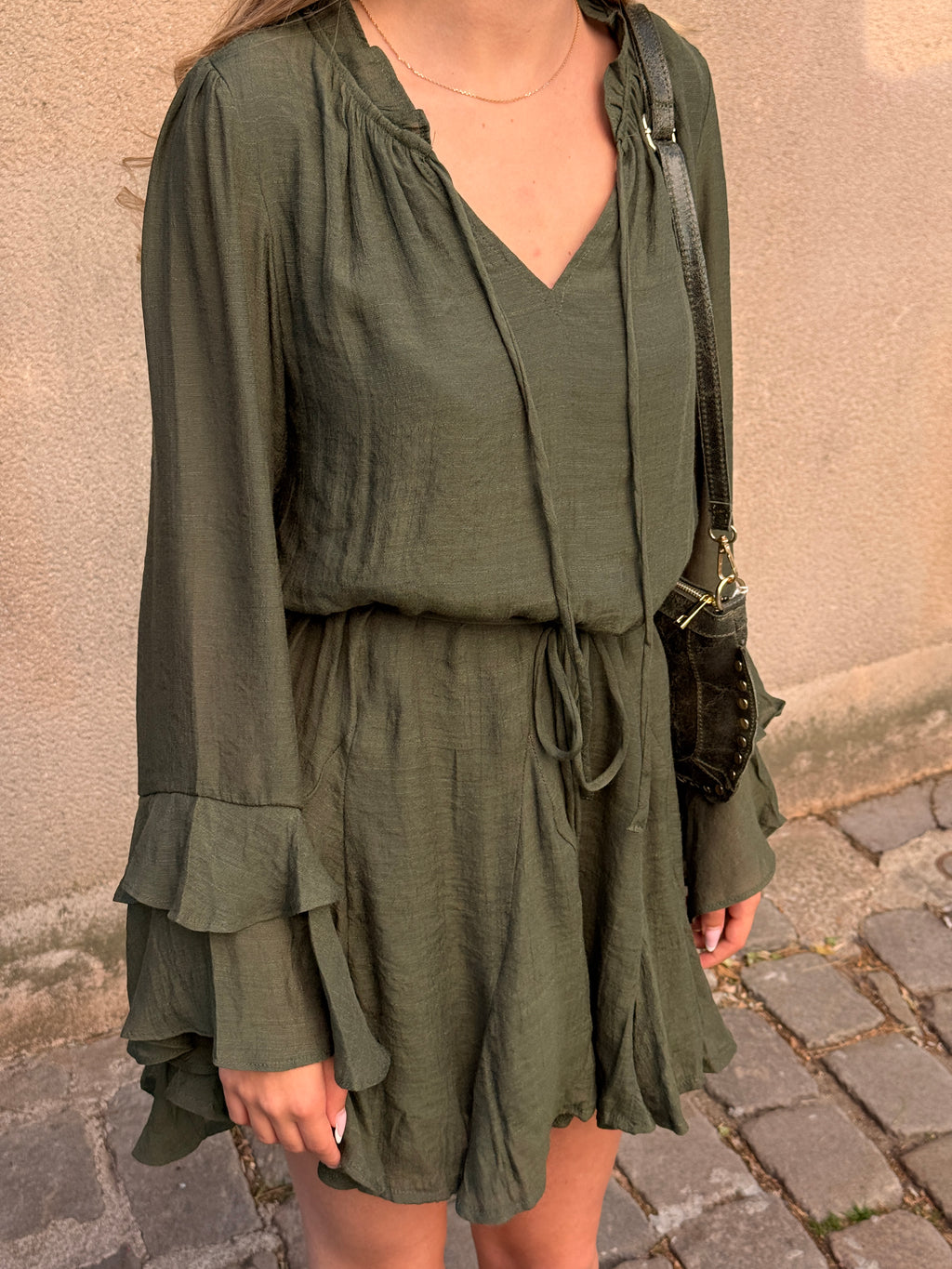 Robe Heloise kaki