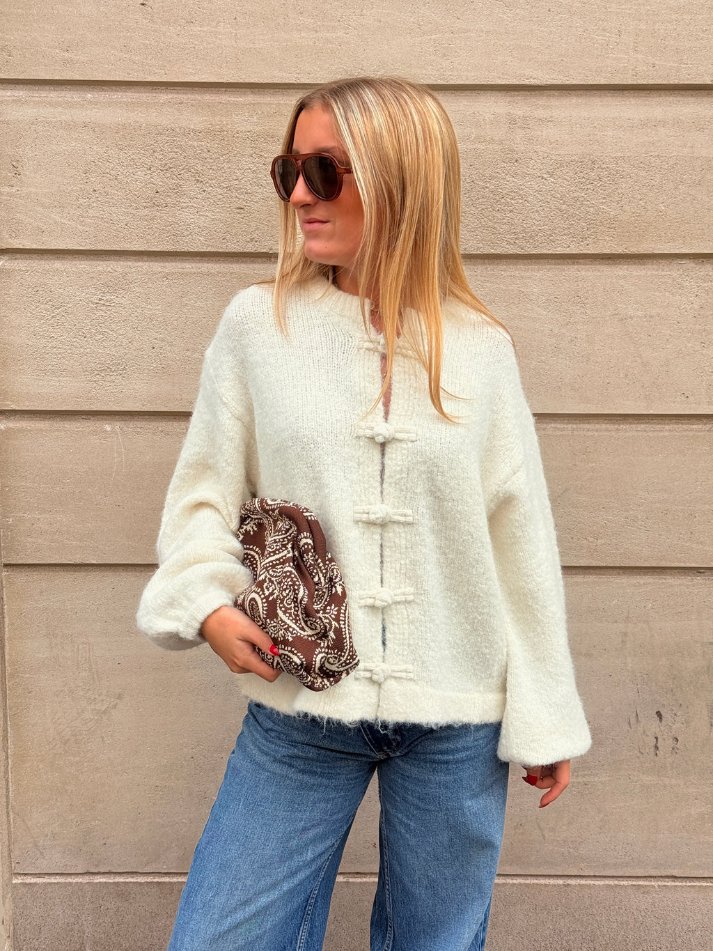Pull Delphine blanc