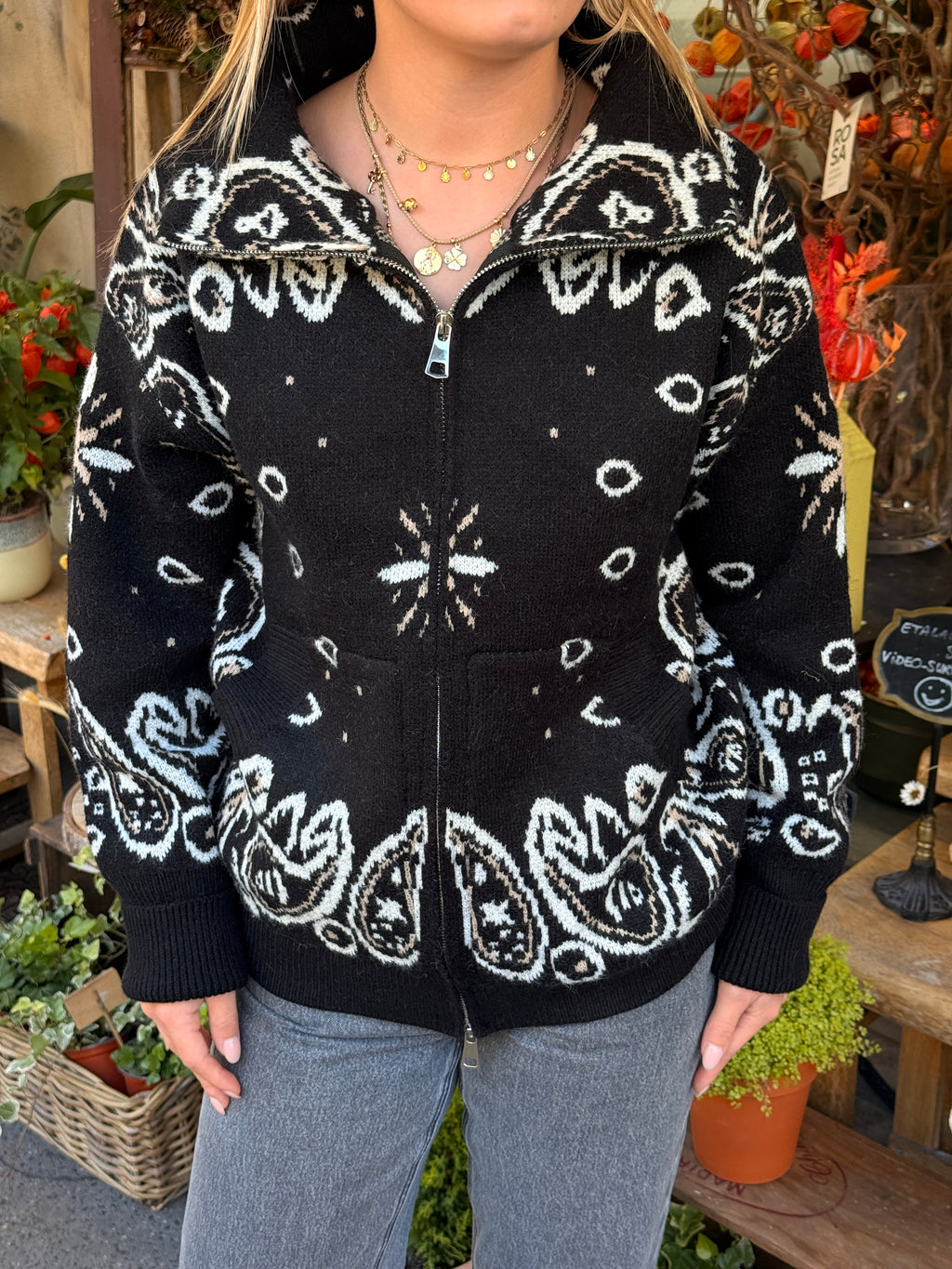 Gilet Bandana noir