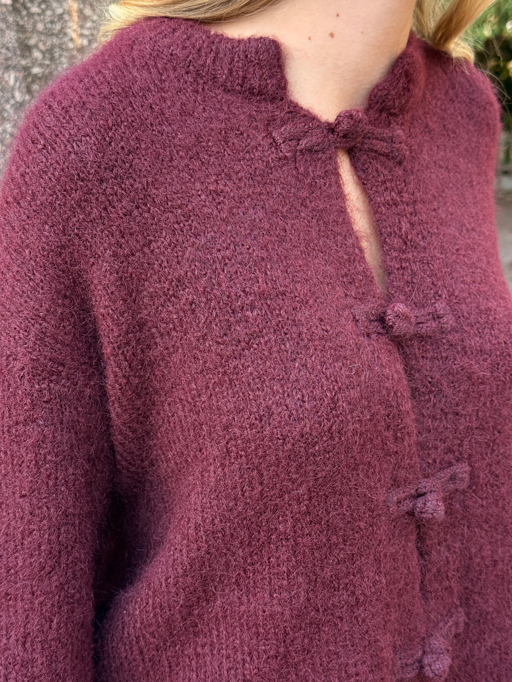 Pull Delphine bordeaux