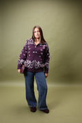Gilet Bandana aubergine