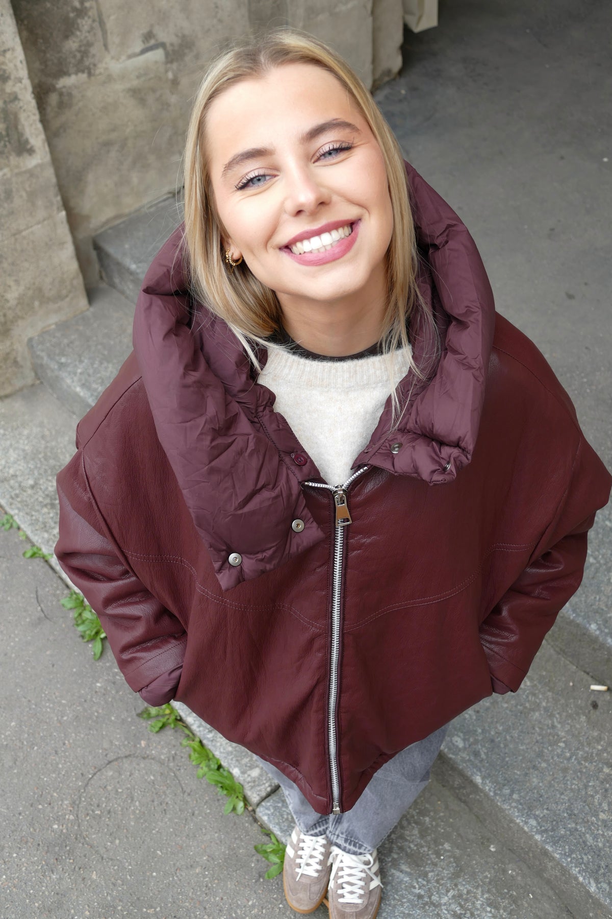 Doudoune Lucette bordeaux