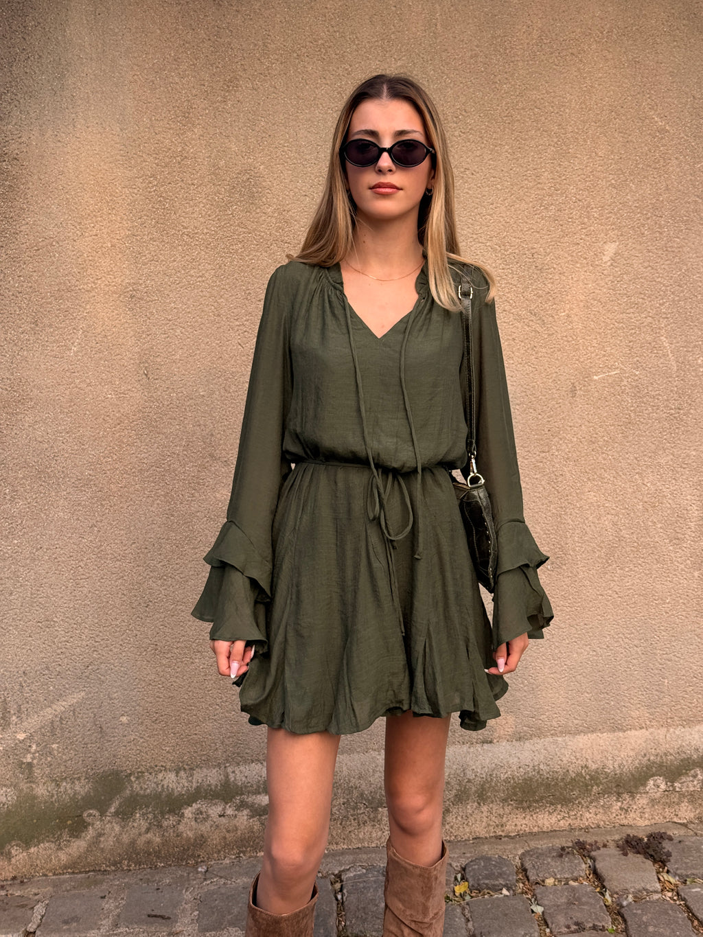 Robe Heloise kaki