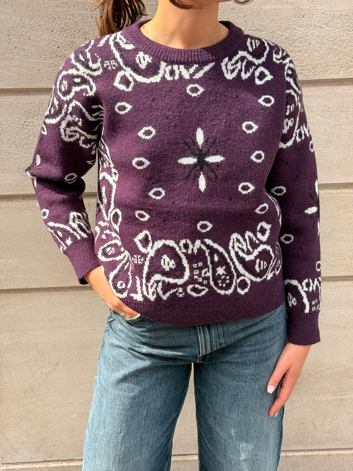 Pull Bandana aubergine
