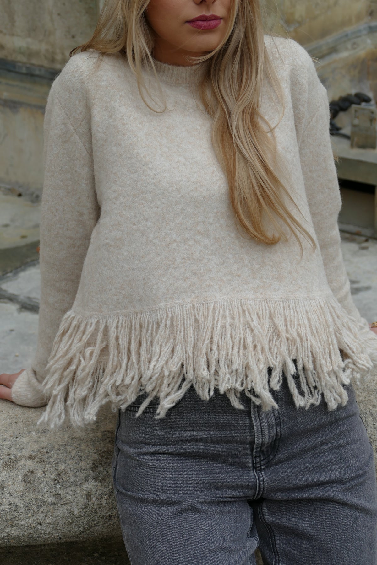 Pull Elisa écru