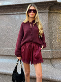 Short Samia bordeaux
