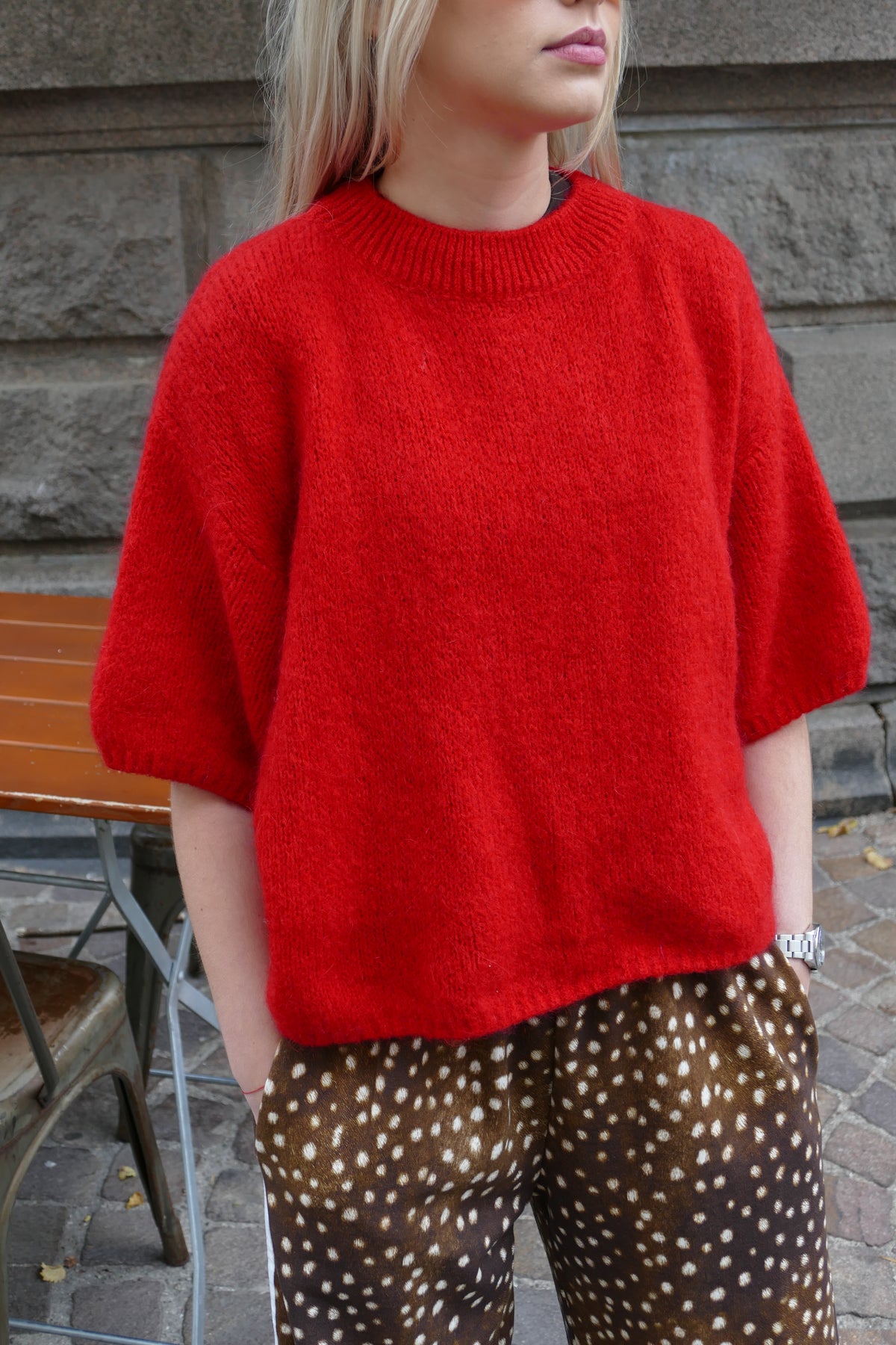 Pull Jade rouge