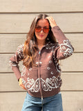 Gilet Bandana choco
