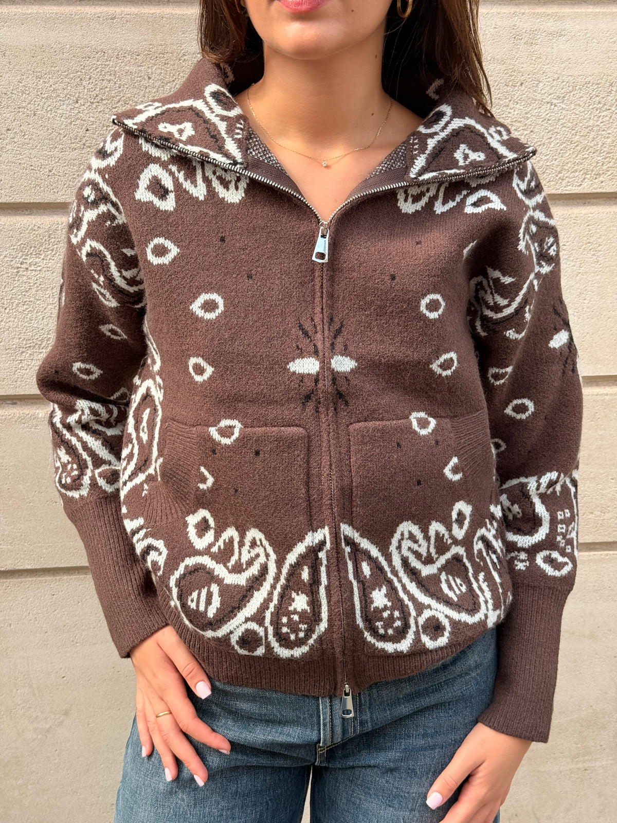 Gilet Bandana choco