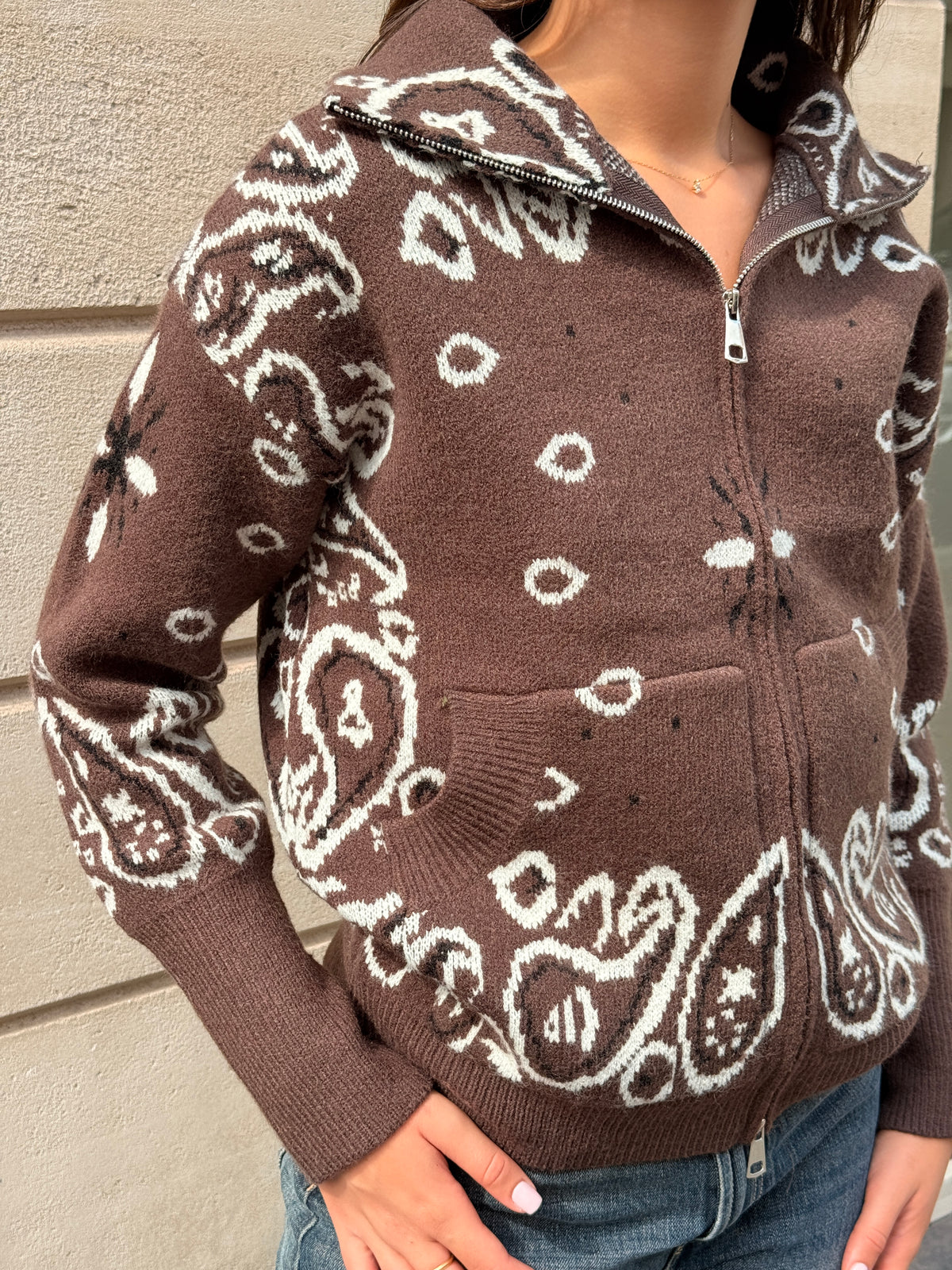 Gilet Bandana choco