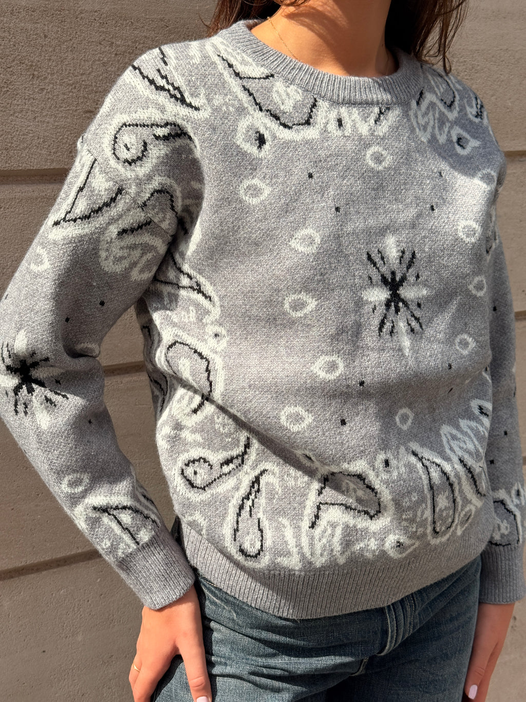 Pull Bandana gris
