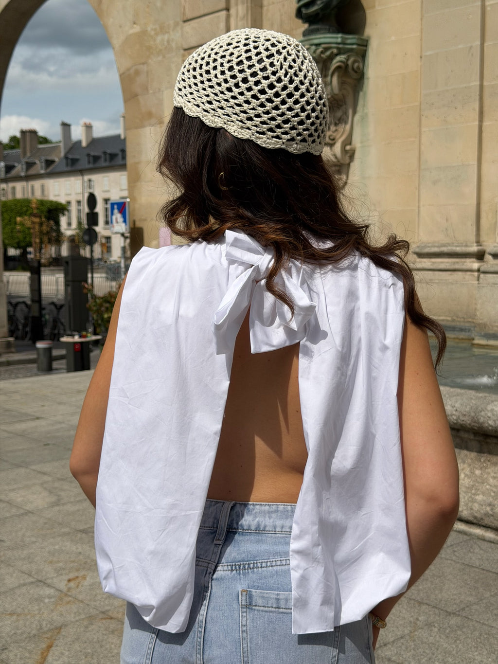 Top Manon blanc