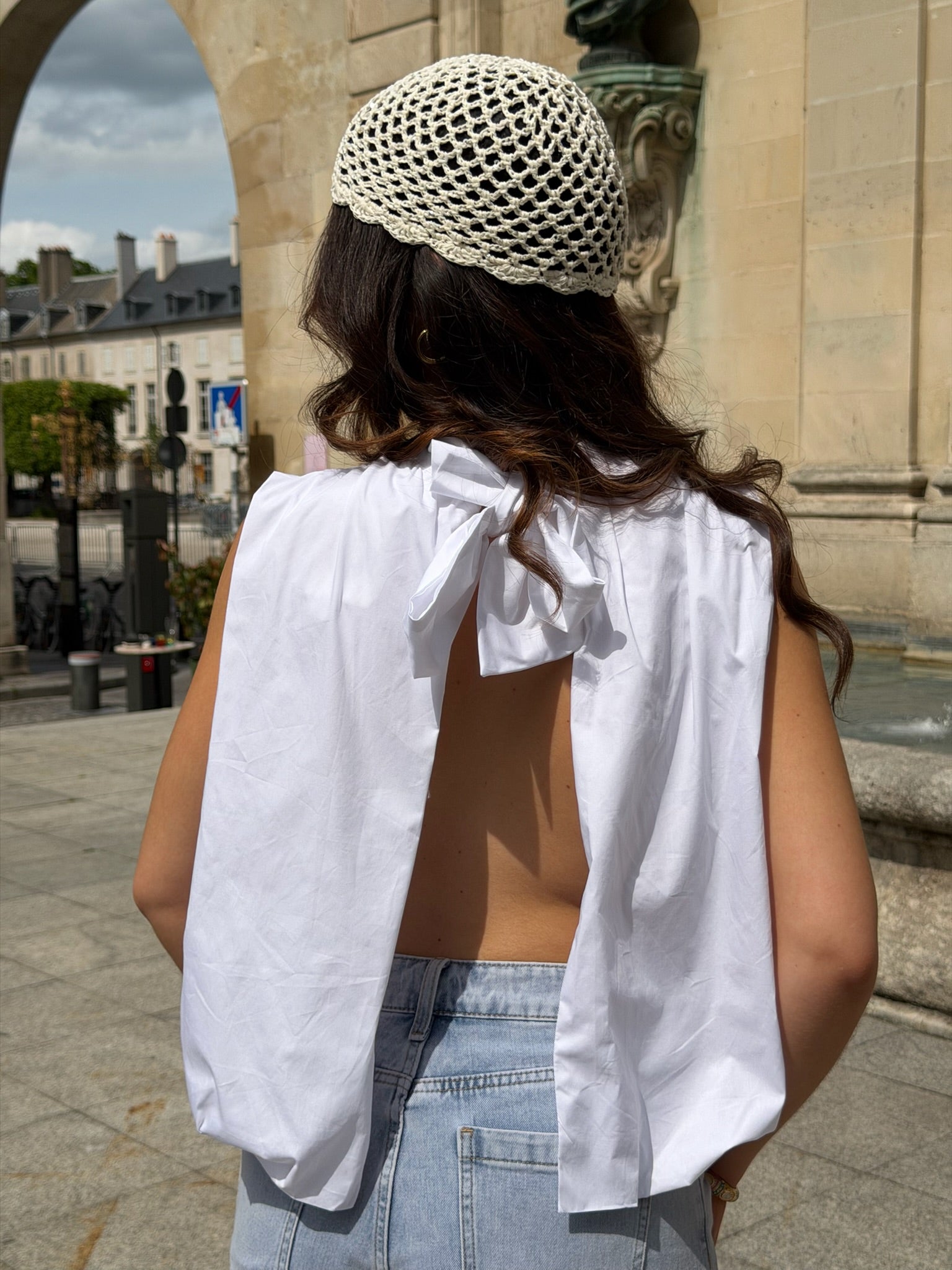 Top Manon blanc