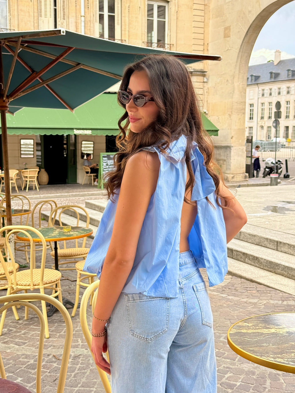 Top Manon bleu