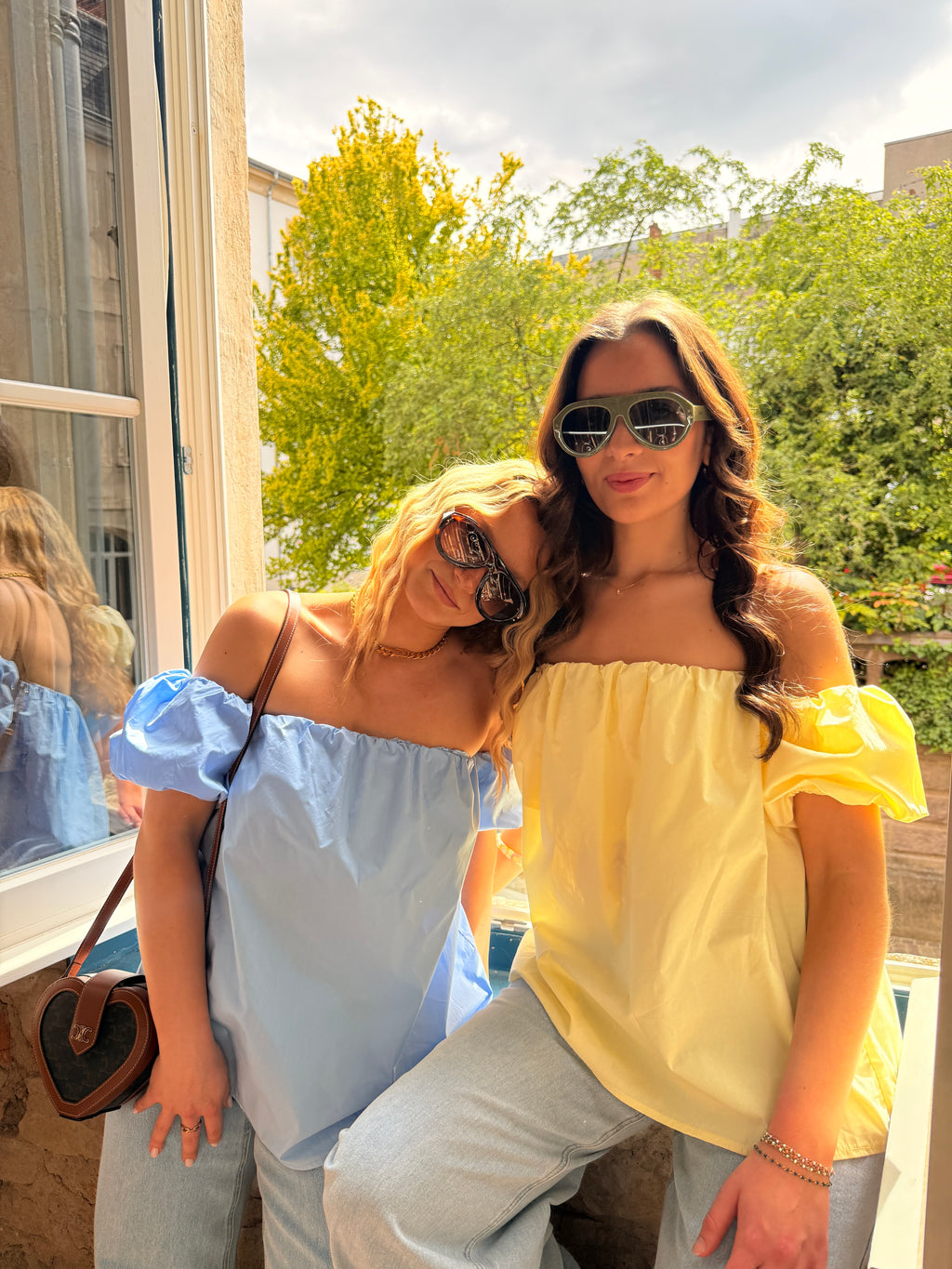 Top Caroline bleu