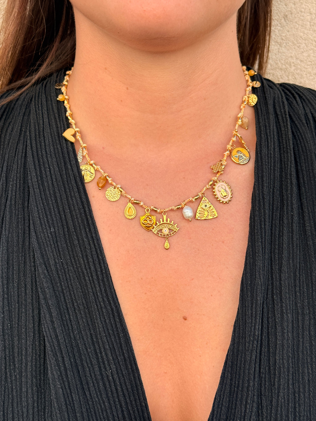 Collier Berenice orange