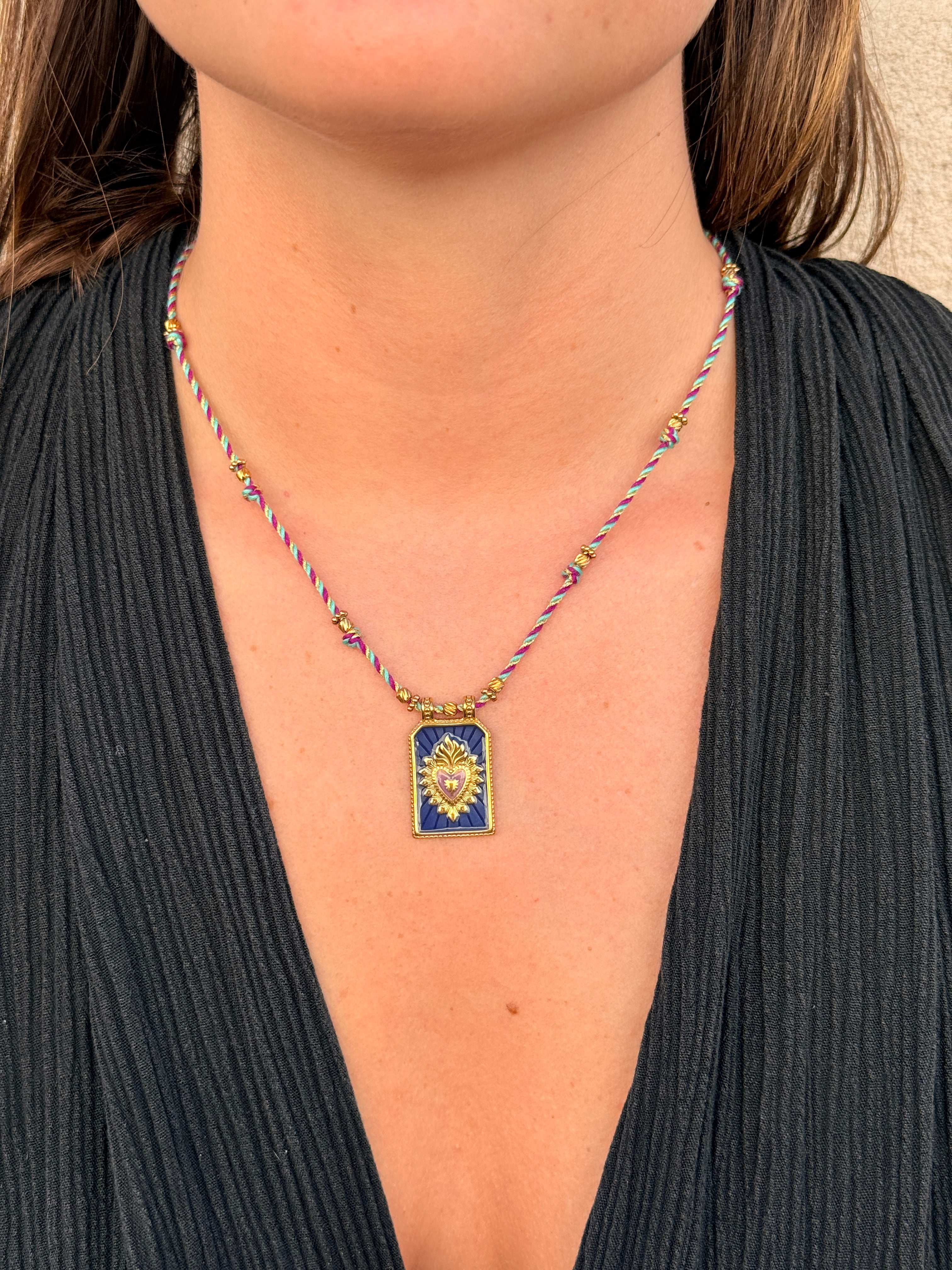 Collier Alma violet