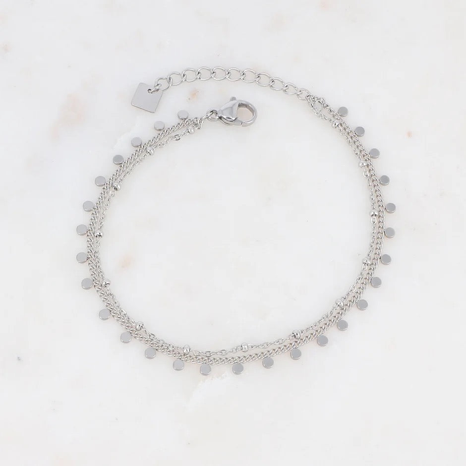 Bracelet Bulle argenté