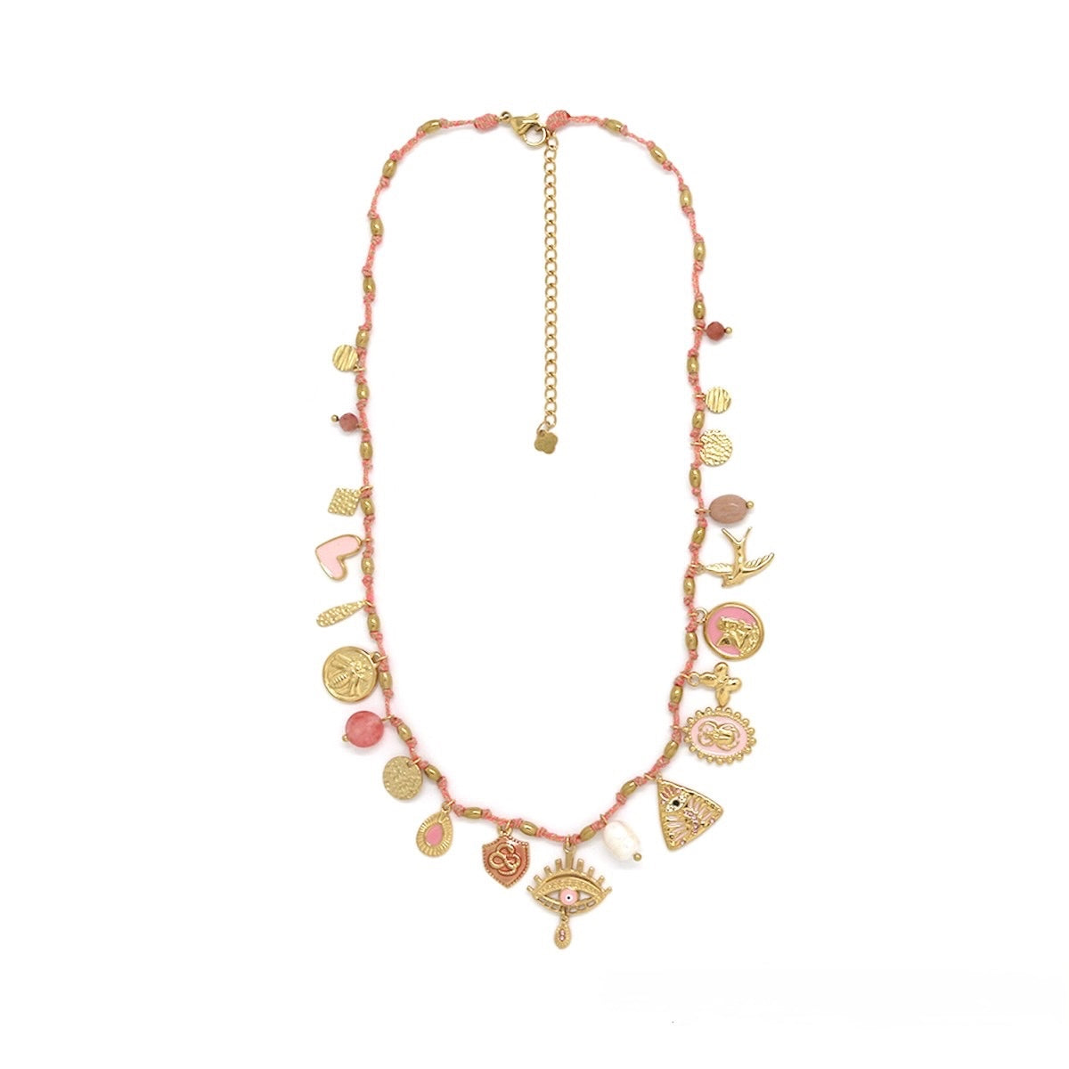 Collier Berenice rose