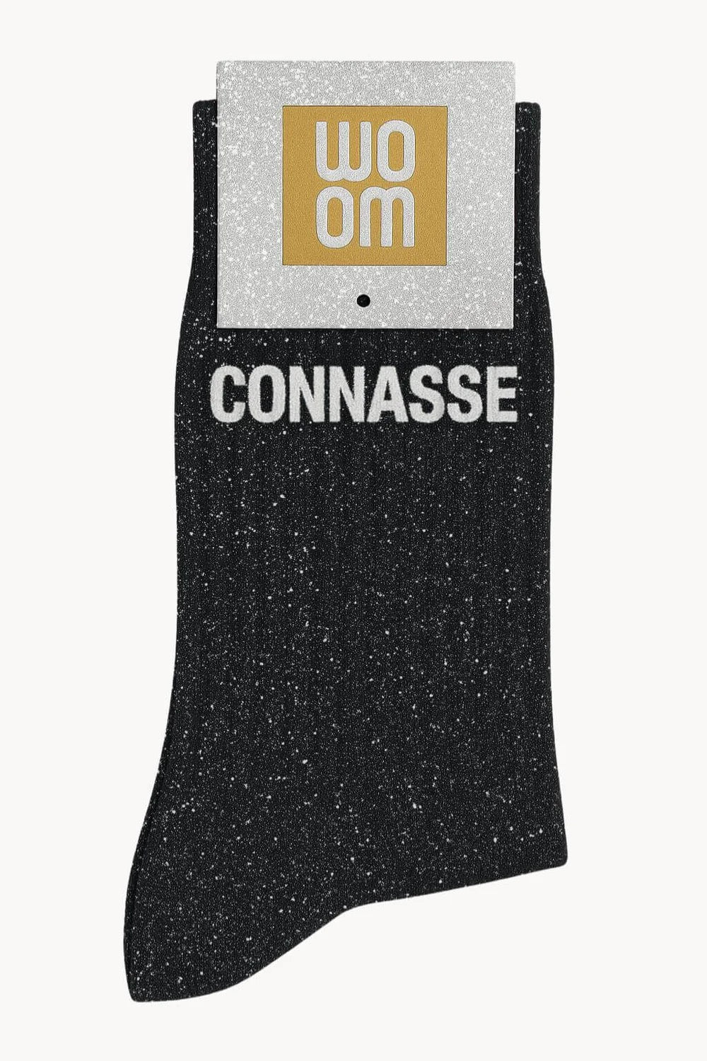 Chaussette à paillettes Connasse noire