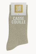 Chaussette à paillettes Casse Couille