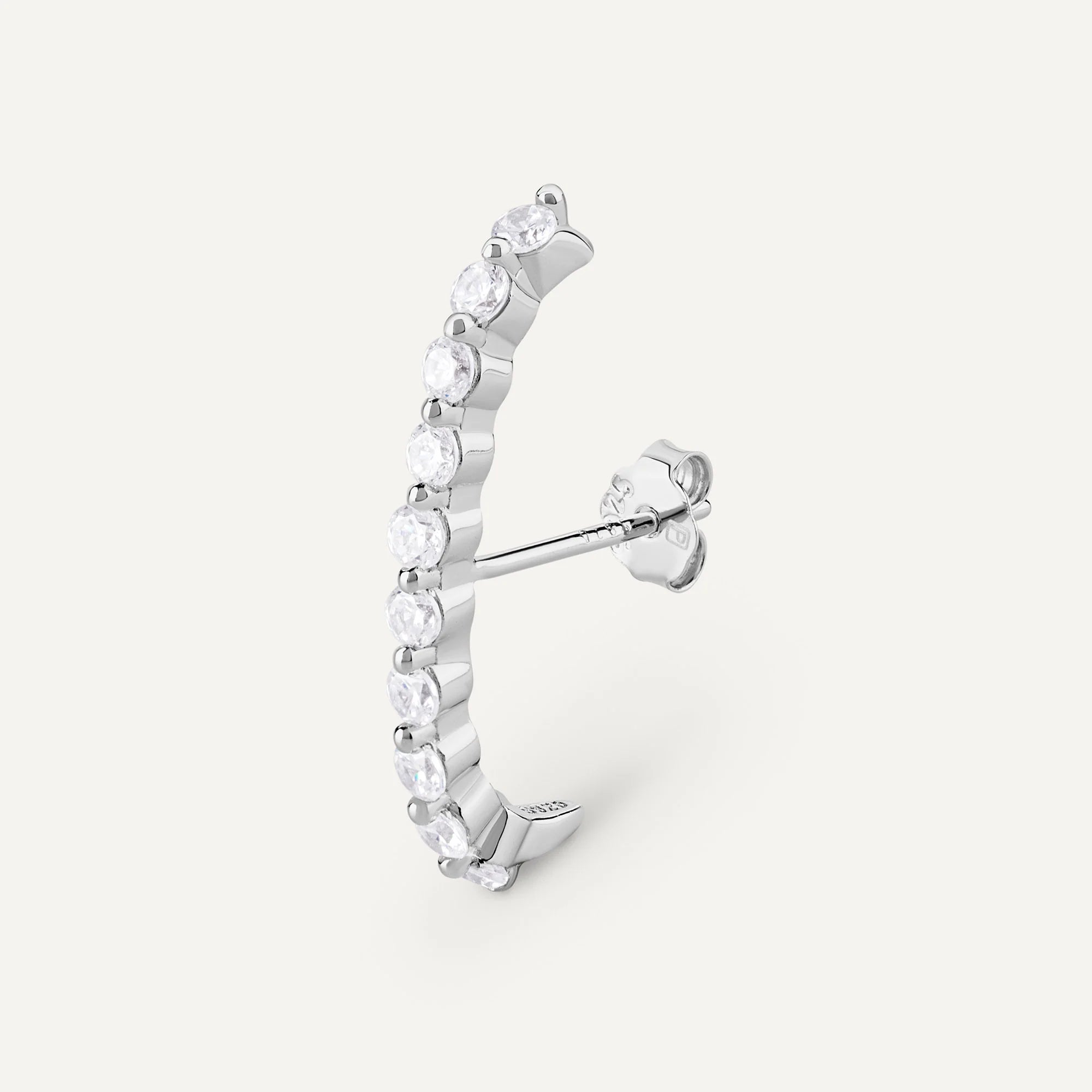 Boucle d'oreille Delhi argent