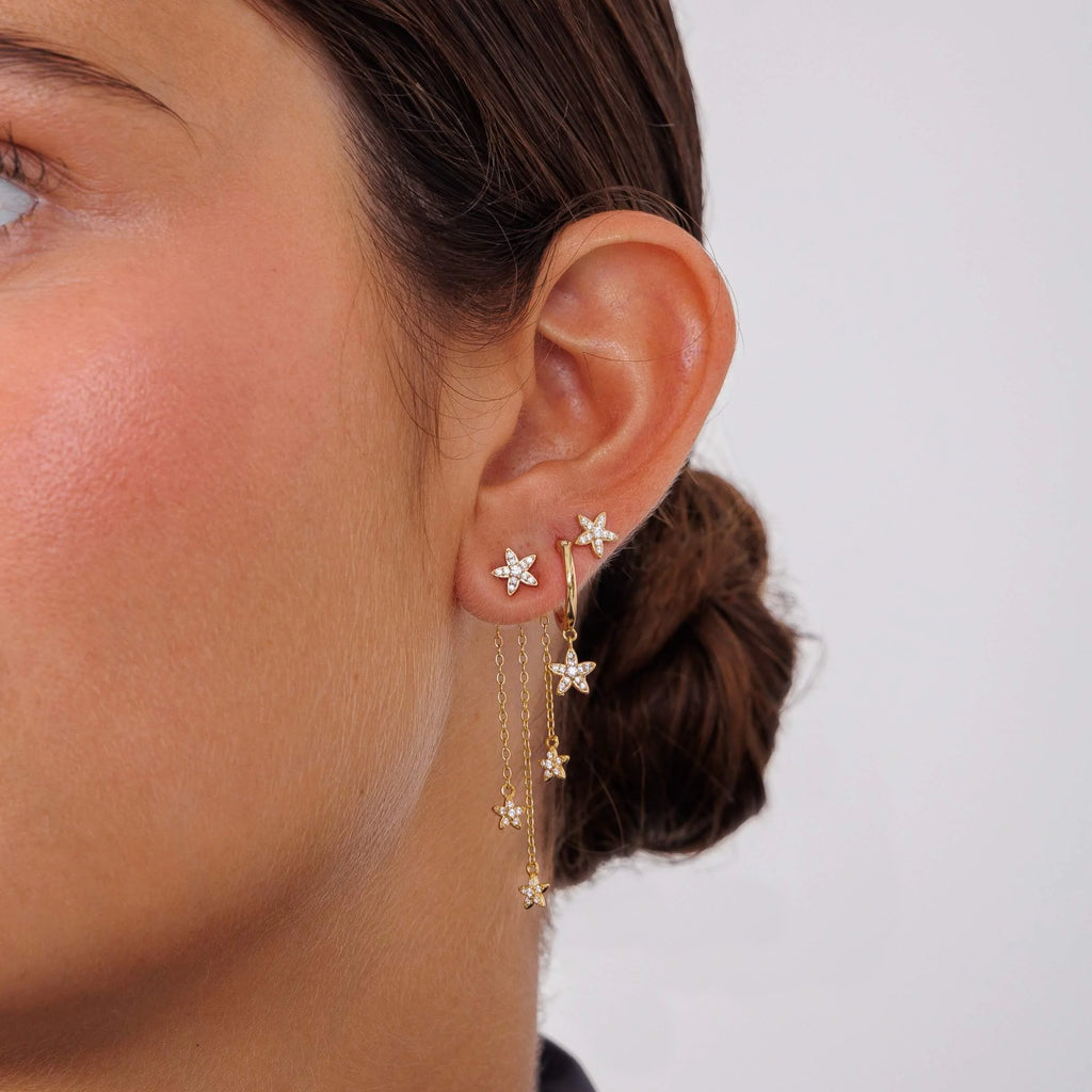 Boucle d'oreille Malte argent