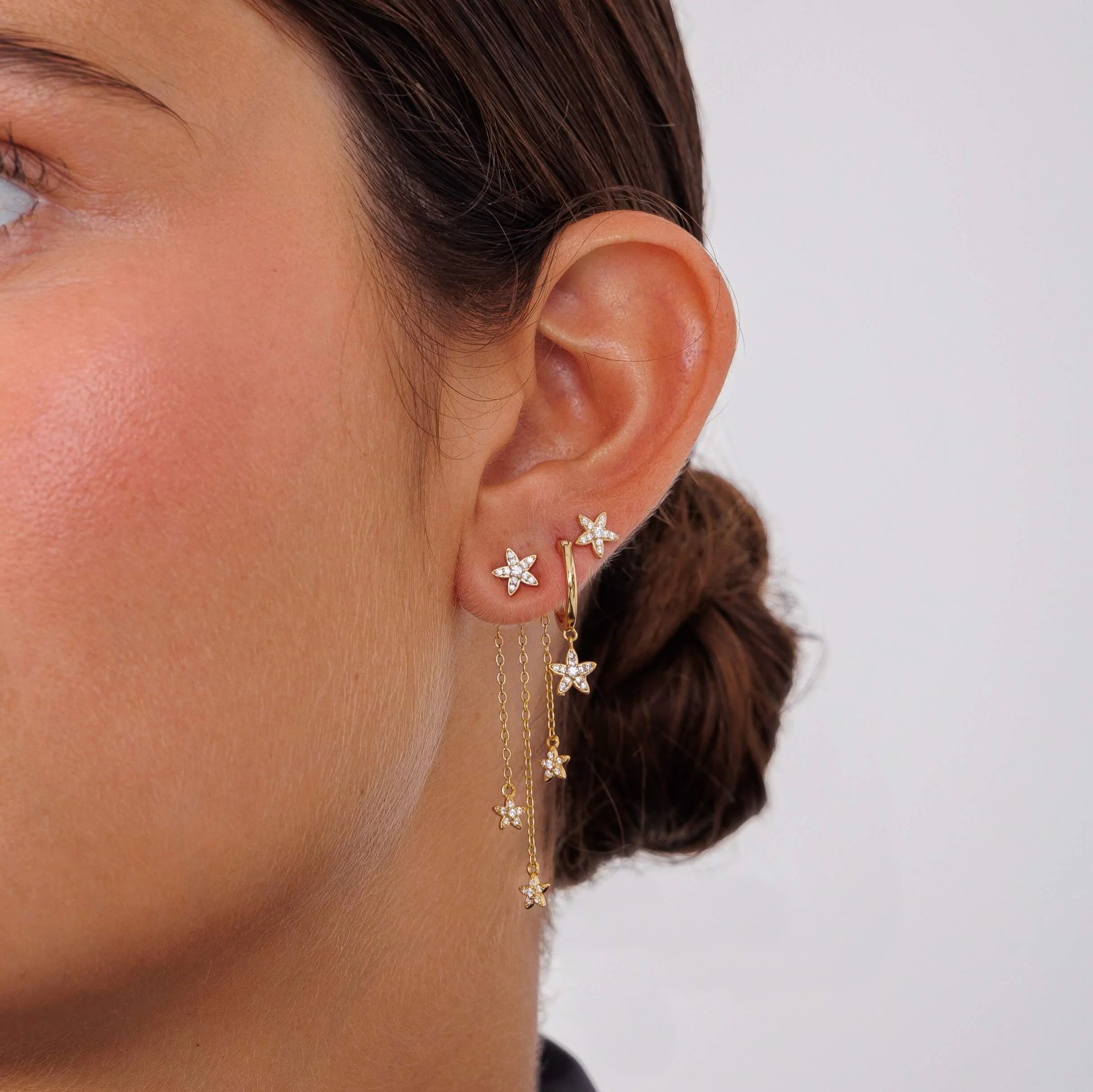 Boucle d'oreille Malte argent