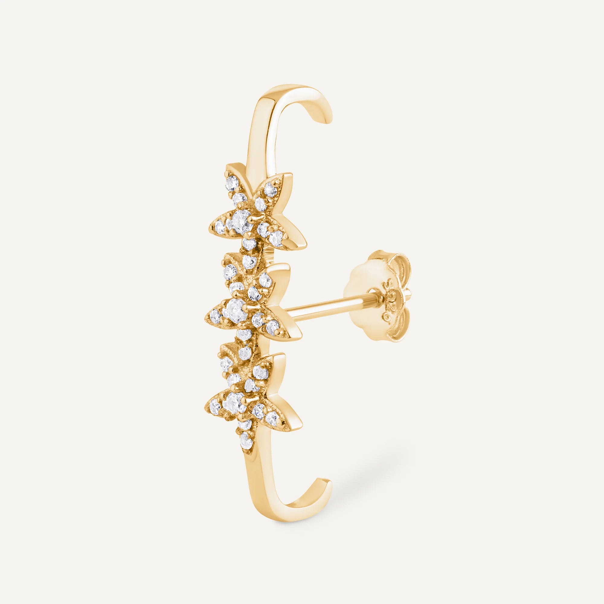 Boucle d'oreille Séville doré