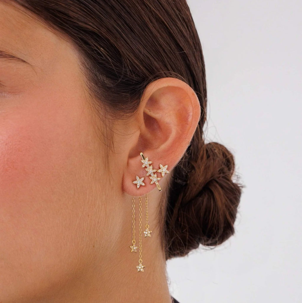 Boucle d'oreille Séville doré