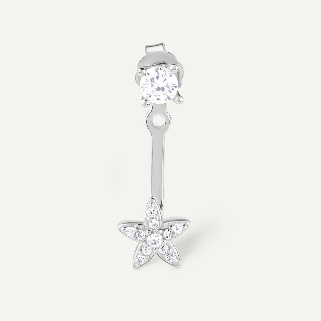 Boucle d'oreille Bodrum argenté