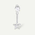 Boucle d'oreille Bodrum argenté