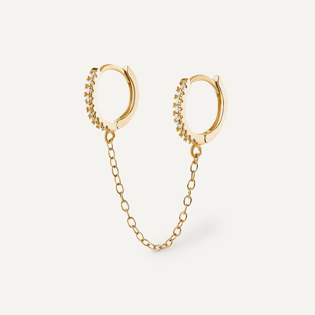 Boucle d’oreille New York doré