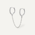 Boucle d’oreille New York argenté