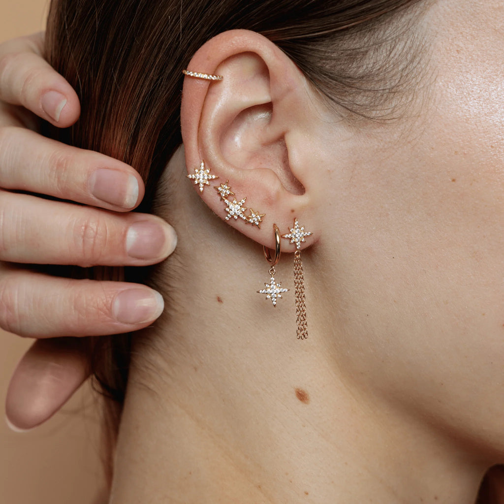 Boucle d'oreille Sydney doré
