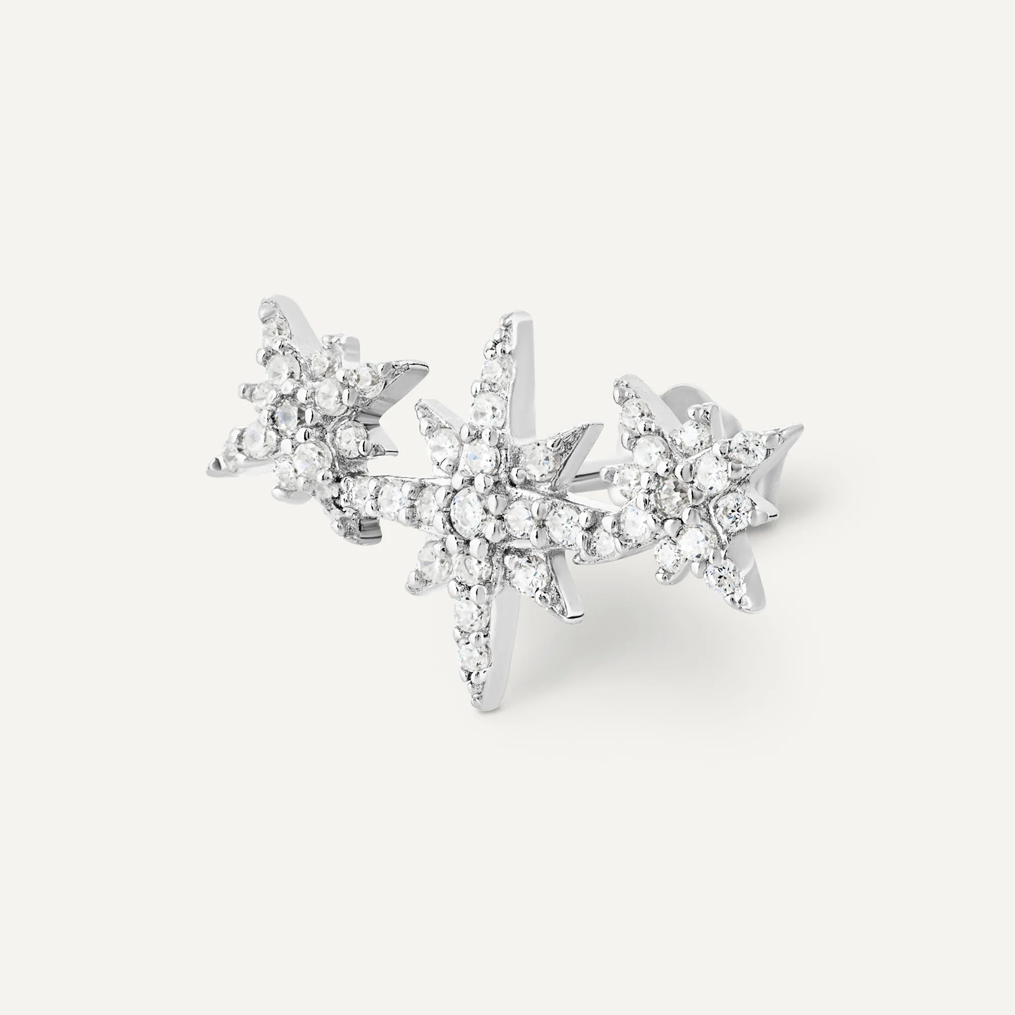 Boucle d'oreille Sydney argenté
