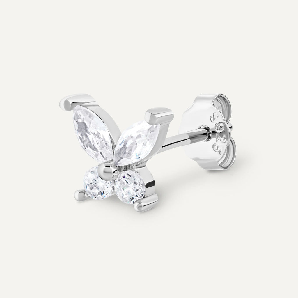 Boucle d'oreille Bastia argenté