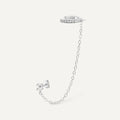 Boucle d'oreille Sicile argenté