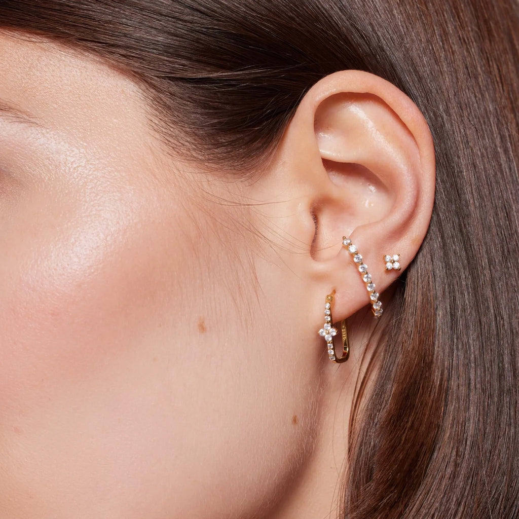 Boucle d'oreille Delhi doré