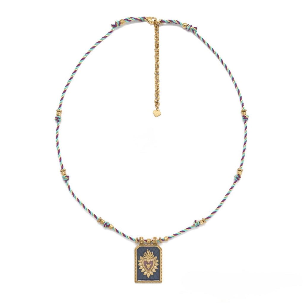 Collier Alma violet