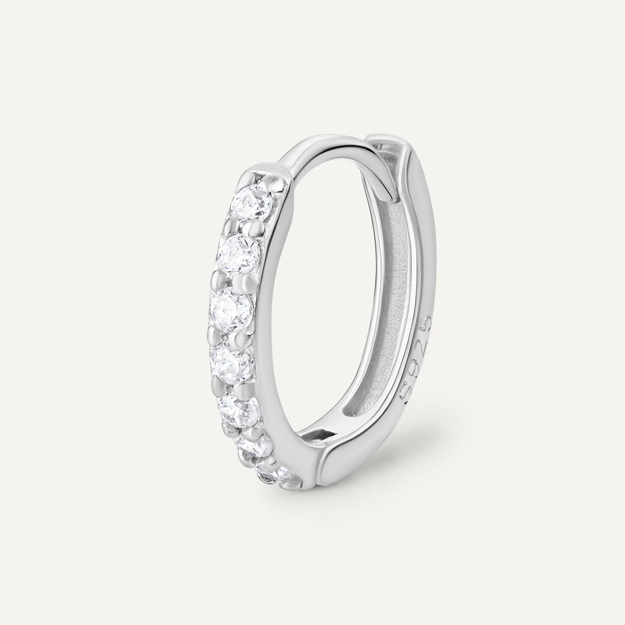 Boucle d'oreille Singapour argent